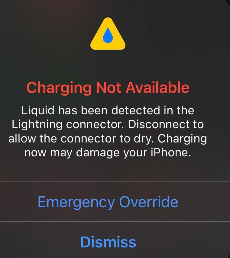 iPone Charging Not Available