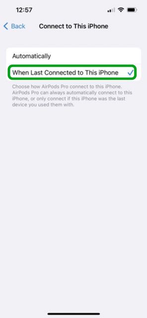 Instructions to stop AirPods from connecting to other devices