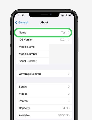 How to change AirDrop Name - edit device name